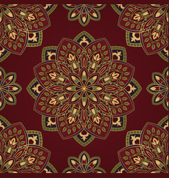 Gold pattern with birds Royalty Free Vector Image