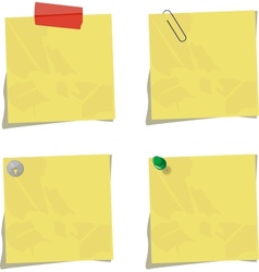 Set of memos vector image