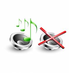 Icon speaker vector image