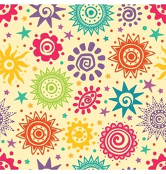 Ethnic sun pattern vector image