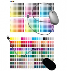 Color chart vector image