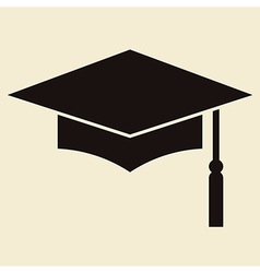 Mortar Board or Graduation Cap vector image