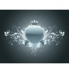 Heraldic shield vector image