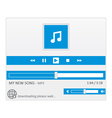 Music player vector image