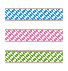 Bavarian ribbons vector image