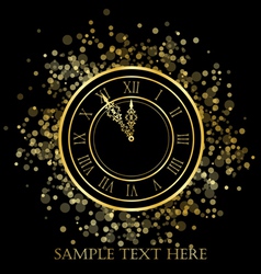 New year clock vector image