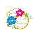Floral frame vector image