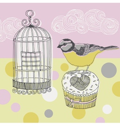 Pastel collage patterns vector image