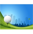 Golf background vector image