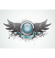 Winged insignia vector image