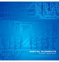 Circuit board background vector image