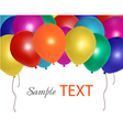 Balloons frame composition vector image