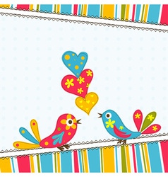 Template greeting card scrap vector image