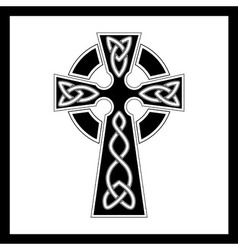 Grunge gothic cross vector image