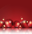 Christmas baubles vector image