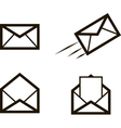 Mail icons vector image