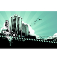 Grunge urban background vector image