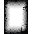 Grunge halftone border vector image