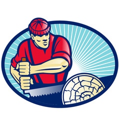 Lumber jack icon vector image