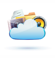 Media sharing concept vector image