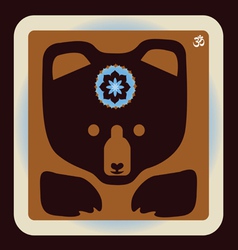 Bear icon vector image