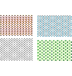 Four colorful backgrounds vector image