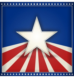 Patriotic USA background vector image