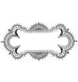 Antique frame engraving vector image