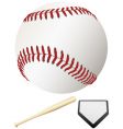 Major league baseball elements vector image