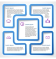 Abstract blue web design banner bubble vector image