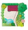 Landscaping project vector image