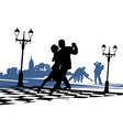 Couple dancing tango vector image