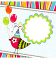 Template greeting card vector image