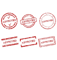 Approved stamps vector image