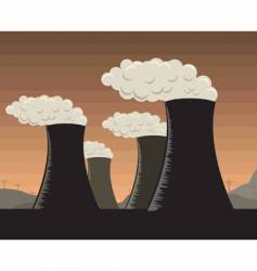 Industrial factories vector image