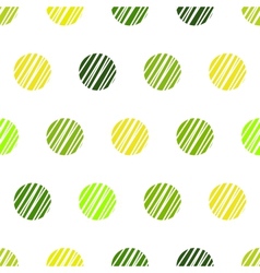 Vintage green background with grunge polka dots vector image