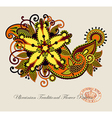 Ornate flower design vector image