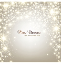 Elegant Christmas background with snowflakes and vector image