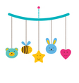 Baby arrival or shower card vector image
