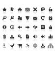 Web icon set vector image