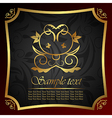 Decorative gold frame Decorative gold frame vector image