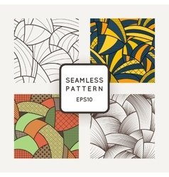 Seamless pattern of curved lines Royalty Free Vector Image