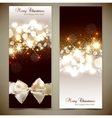Elegant greeting cards with bows and copy space vector image