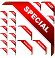 Corner ribbons vector image