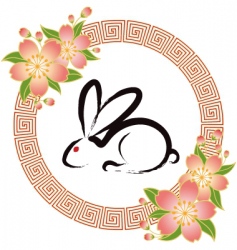 Chinese new year greeting card vector image