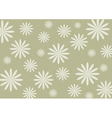 White flower on the silver background vector image