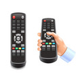 Remote control tv isolated on white vector image