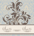 Beautiful vintage floral card vector image