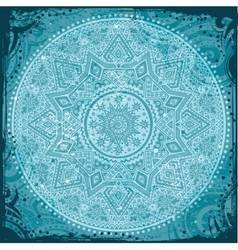 Blue Indian Ornament vector image