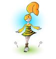 girl vector image